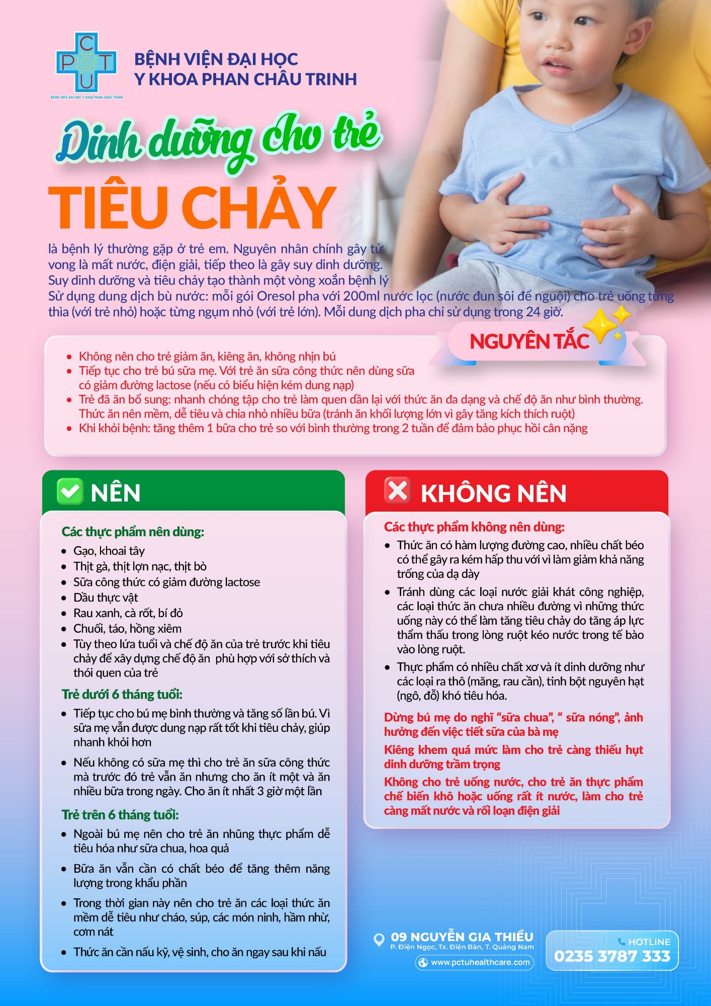 dinh duong cho tre tieu chay