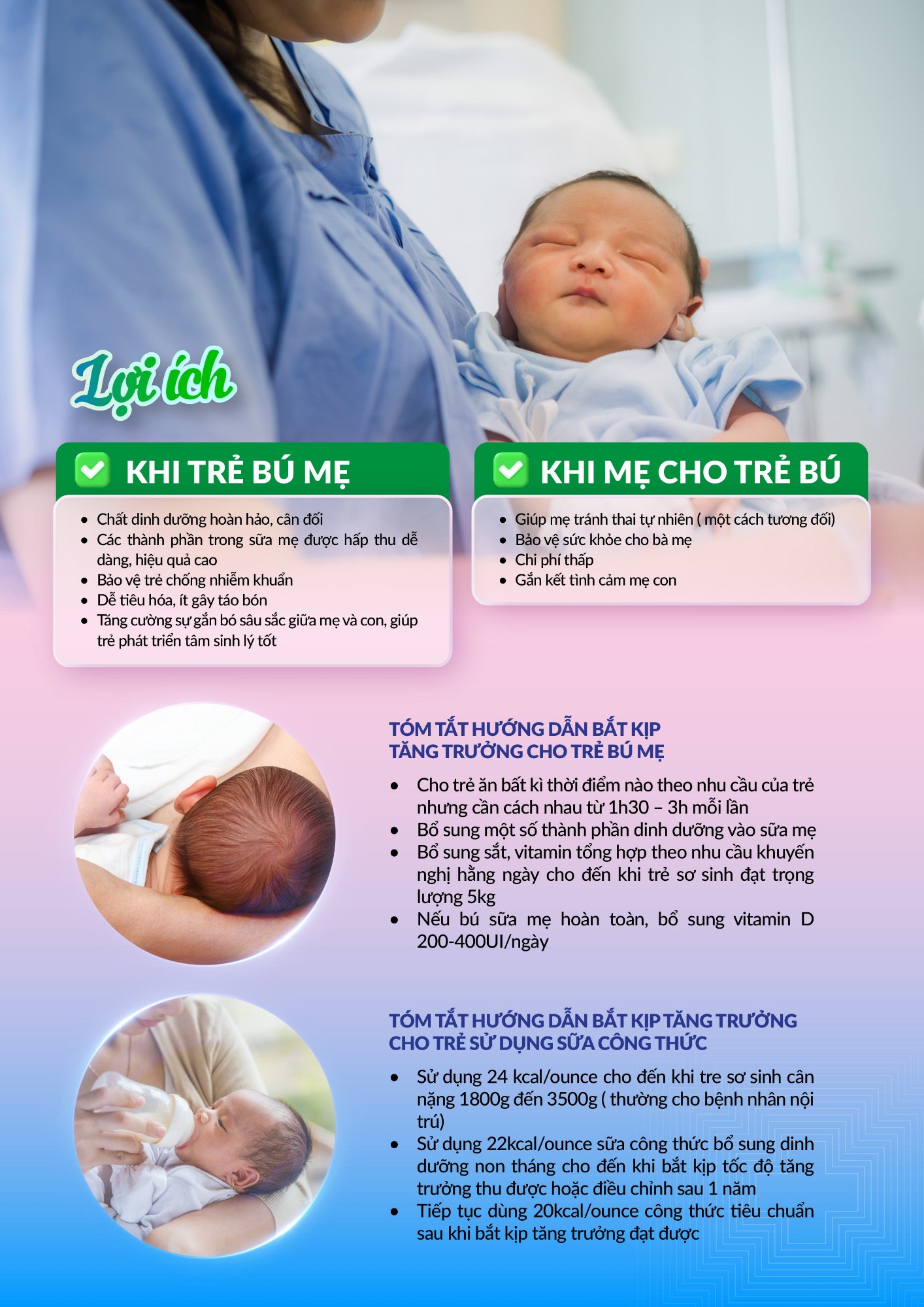 dinh duong cho tre di tat bam sinh