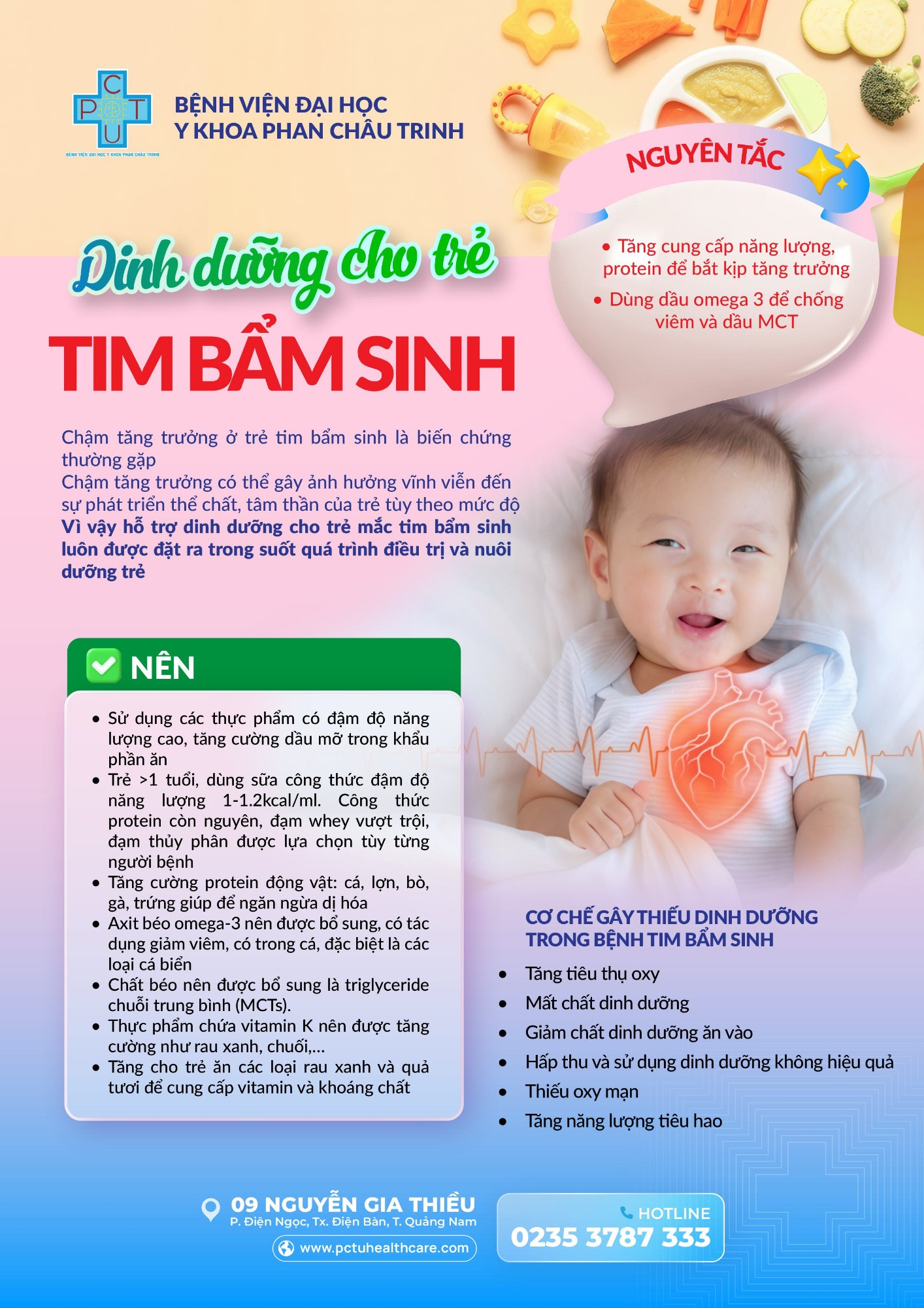 dinh duong cho tre di tat bam sinh