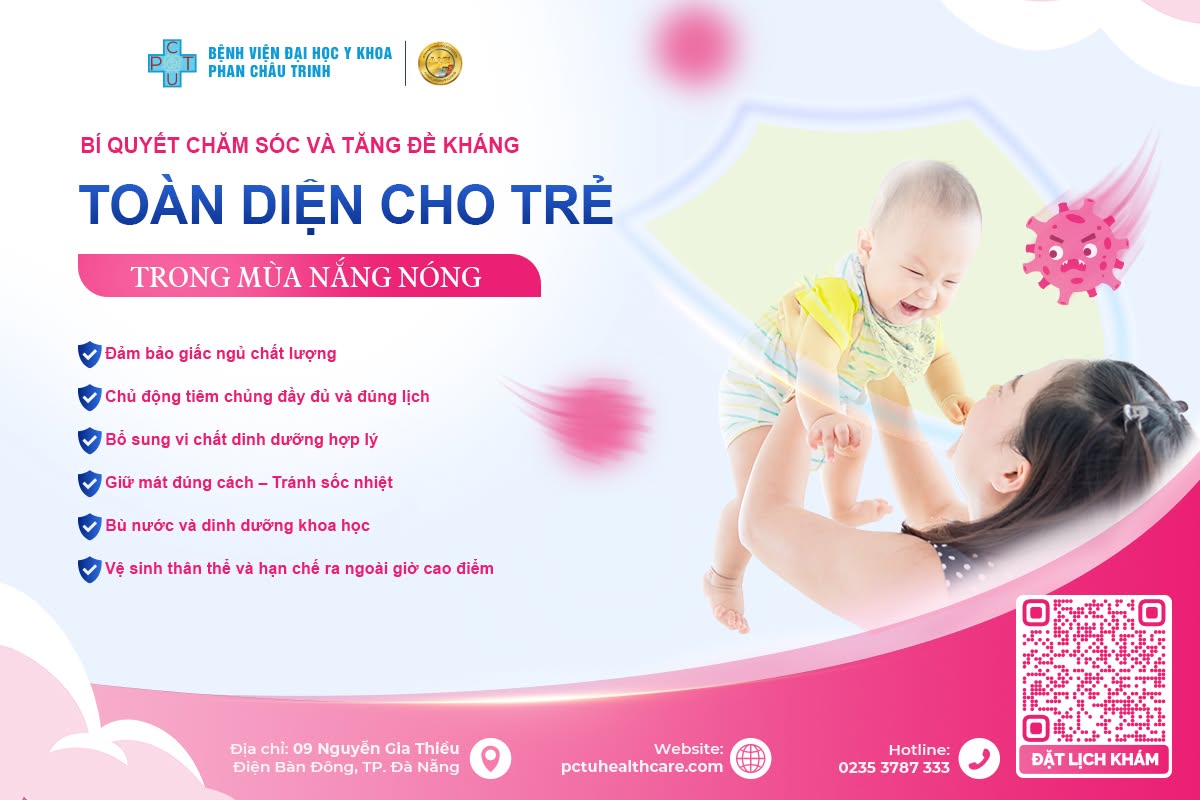 Bí quyết chăm sóc và tăng đề kháng toàn diện cho trẻ trong mùa nắng nóng
