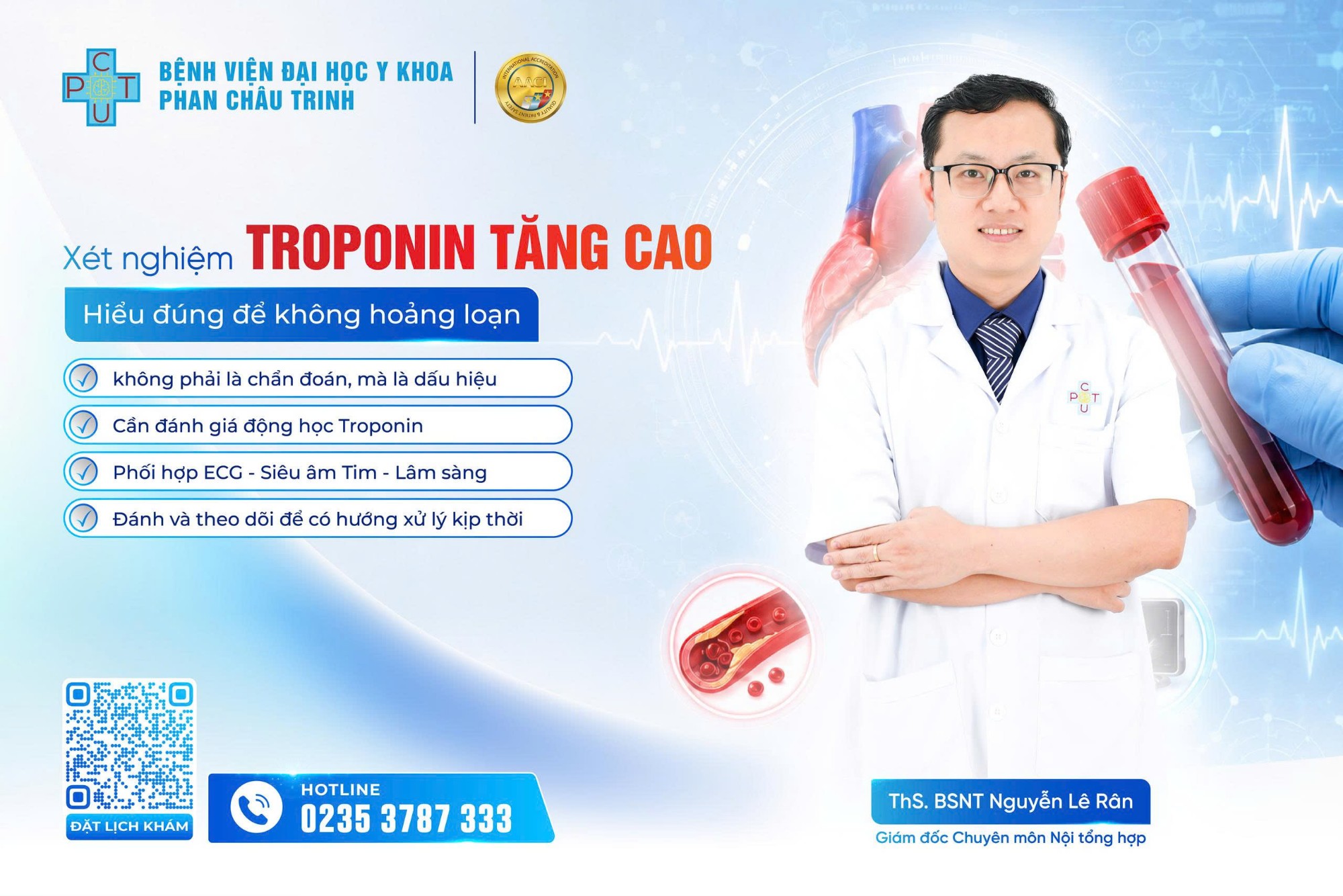 XÉT NGHIỆM TROPONIN TĂNG CAO: HIỂU ĐÚNG ĐỂ KHÔNG HOẢNG LOẠN