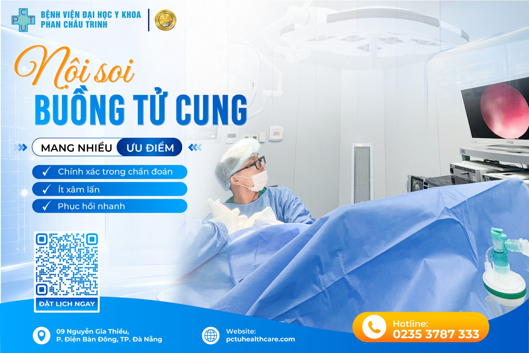 NỘI SOI BUỒNG TỬ CUNG Nhìn rõ hơn – Can thiệp nhẹ nhàng hơn – An tâm hơn