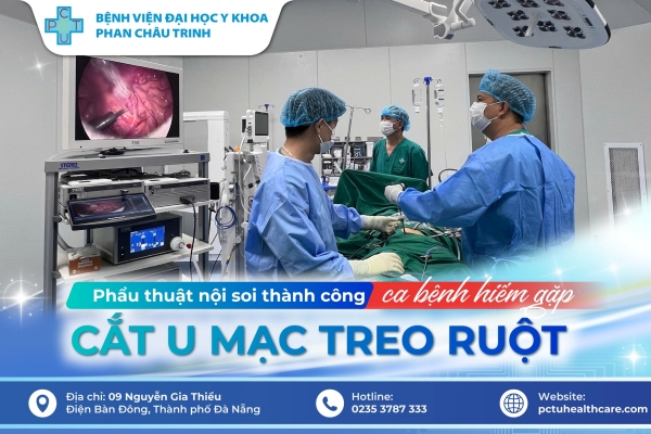 Phẫu thuật nội soi thành công khối u mạc treo ruột cực hiếm