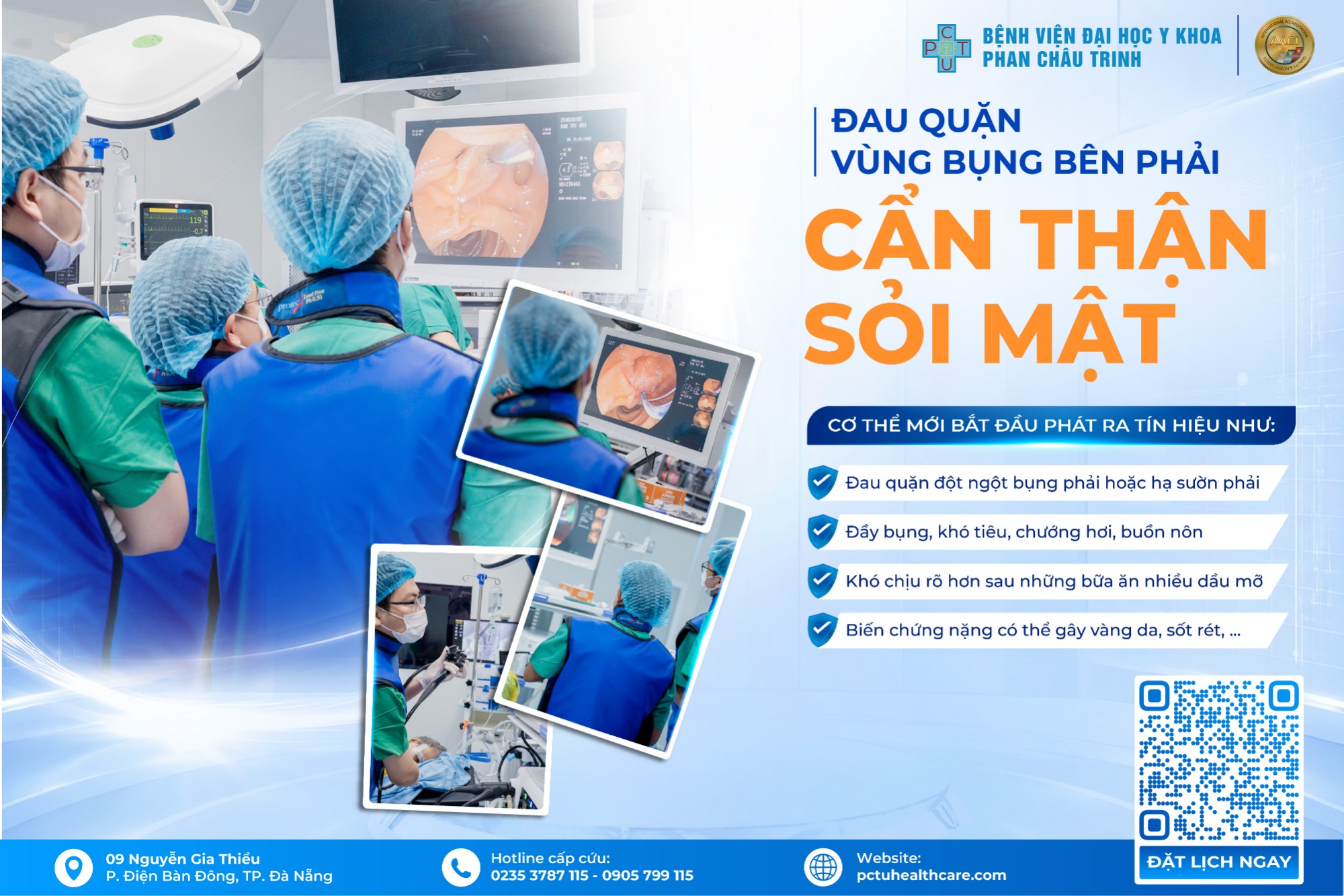 Đau quặn vùng bụng bên phải: Cẩn thận sỏi mật đang “lên tiếng”